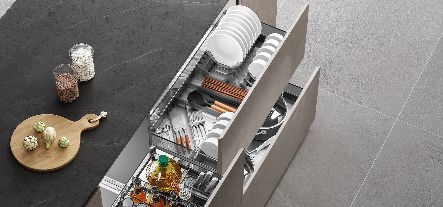 Kitchen Matt Grey Series Tall Units